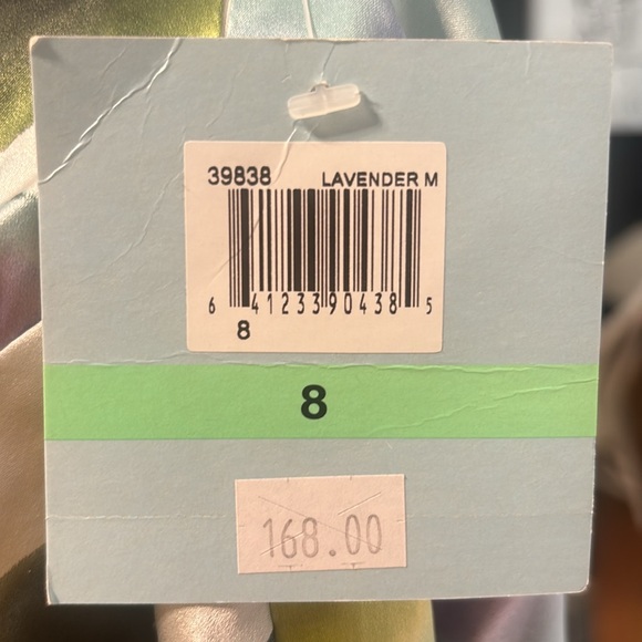 NWT Suzi Chin Colorful Silk Cocktail Dress, size 8 - Picture 6 of 7